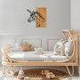 Wallity MA-292 Accesorio de Pared de Madera y Metal Nogal y Negro